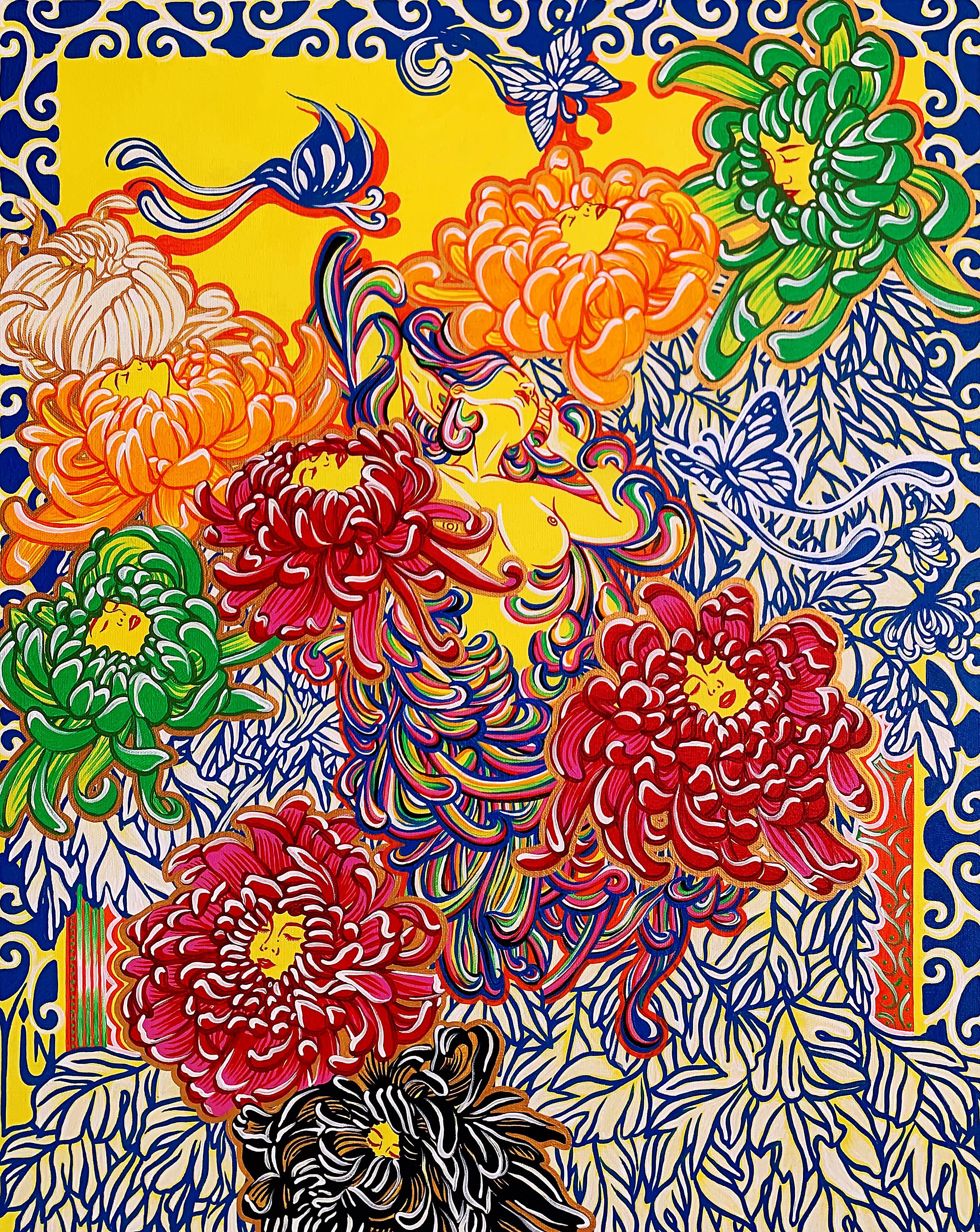 三八国际妇女节中澳女书画家书画作品云展——春天的故事(图15)